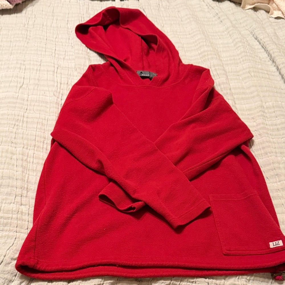 LIZ Women's Red Hoodie Sweatshirt